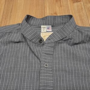 Vintage Wah Maker Shirt Mens Large Frontier Western Band Collar USA 90s Cowboy